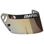 IMPACT RACING REPLACEMENT HELMET SHIELD YELLOW CHROME