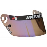 IMPACT RACING REPLACEMENT HELMET SHIELD BLUE MIRROR 