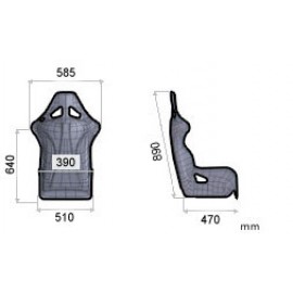 OMP TRS-E TUBULAR STEEL SEAT