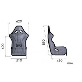 OMP WRC-R FIBERGLASS SEAT