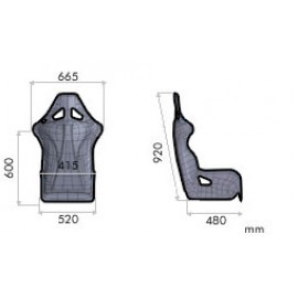 OMP WRC-R XL FIBERGLASS SEAT