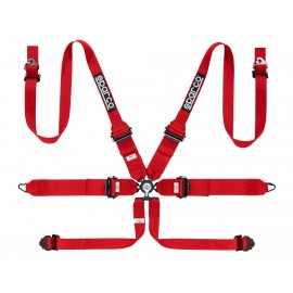 SPARCO HARNESS COMPETITION 6 PT HANS - 3"/2" ALUMINUM