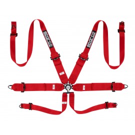 SPARCO HARNESS COMPETITION 6 PT HANS - 3"/2" STEEL