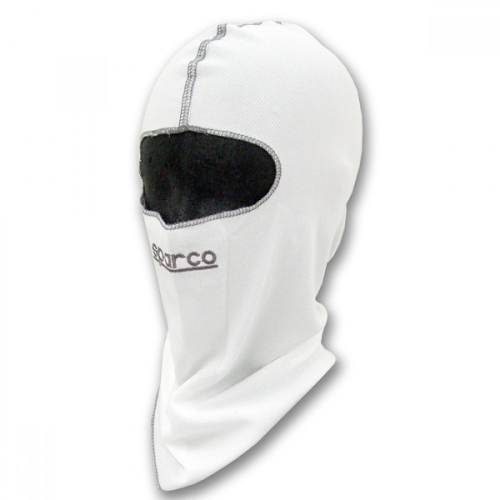 SPARCO KARTING HOOD MICROPOLY WHITE