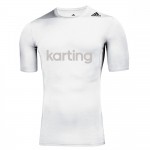 ADIDAS TECHFIT KARTING UNDERWEAR TEE WHITE