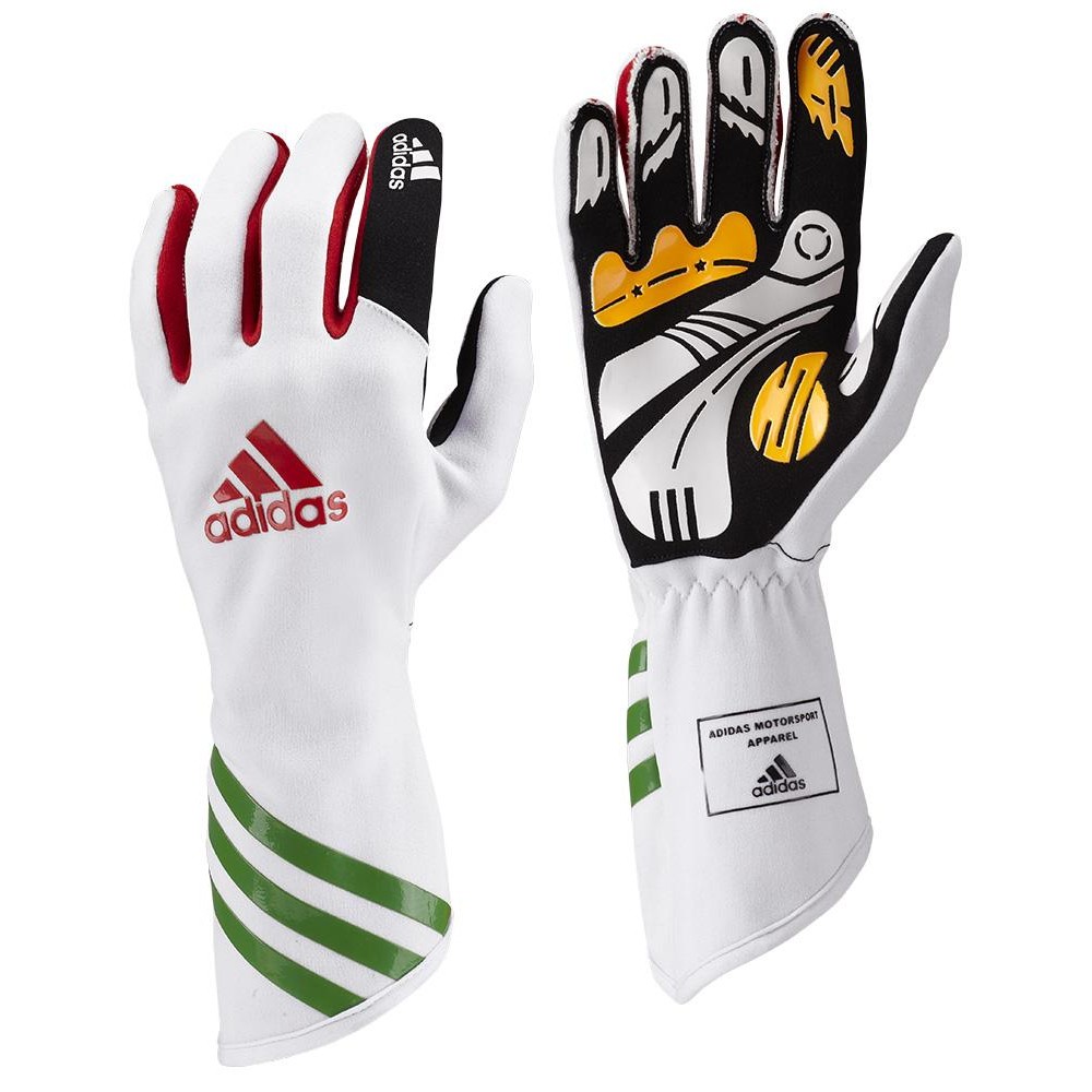 ADIDAS XLT GLOVES WHITE-RED-GREEN