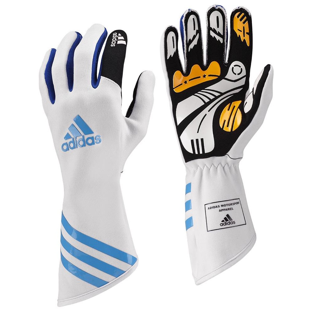 ADIDAS XLT GLOVES WHITE-BLUE